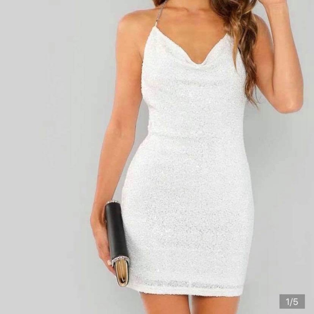 Woman’s White Fancy Dress / for balls /